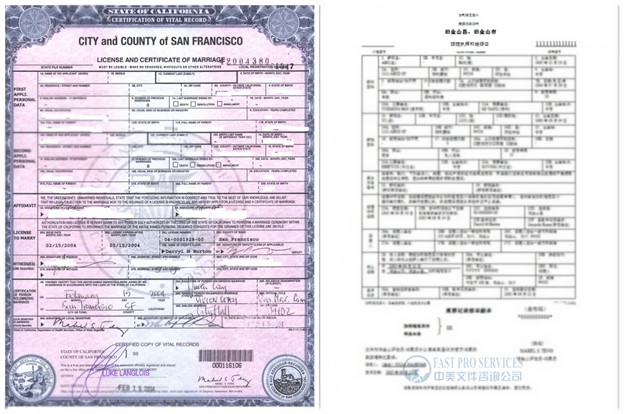 2023 更新】美国结婚证领事馆认证| 中美文件公证咨询